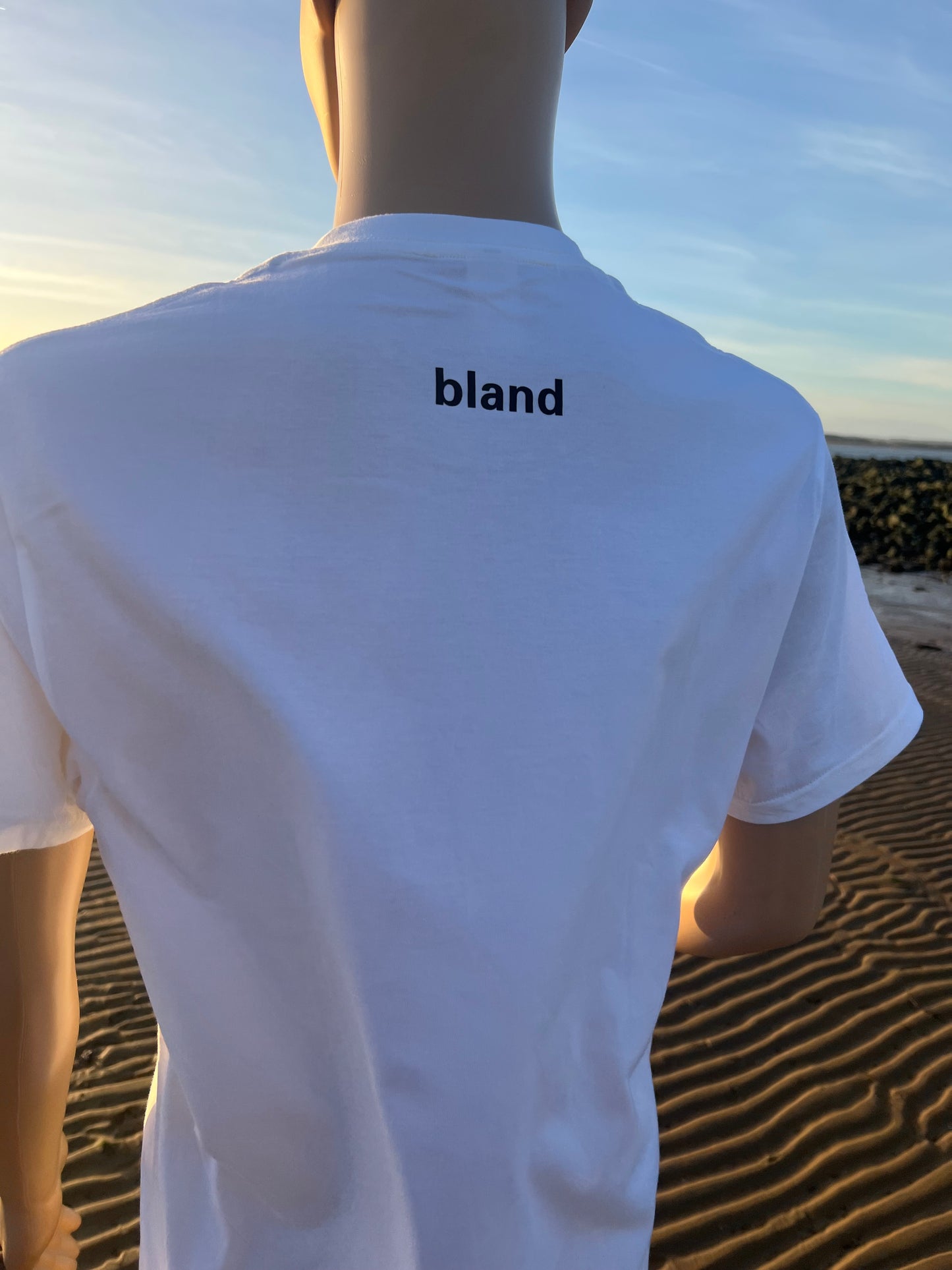 bland t-shirt - WHITE