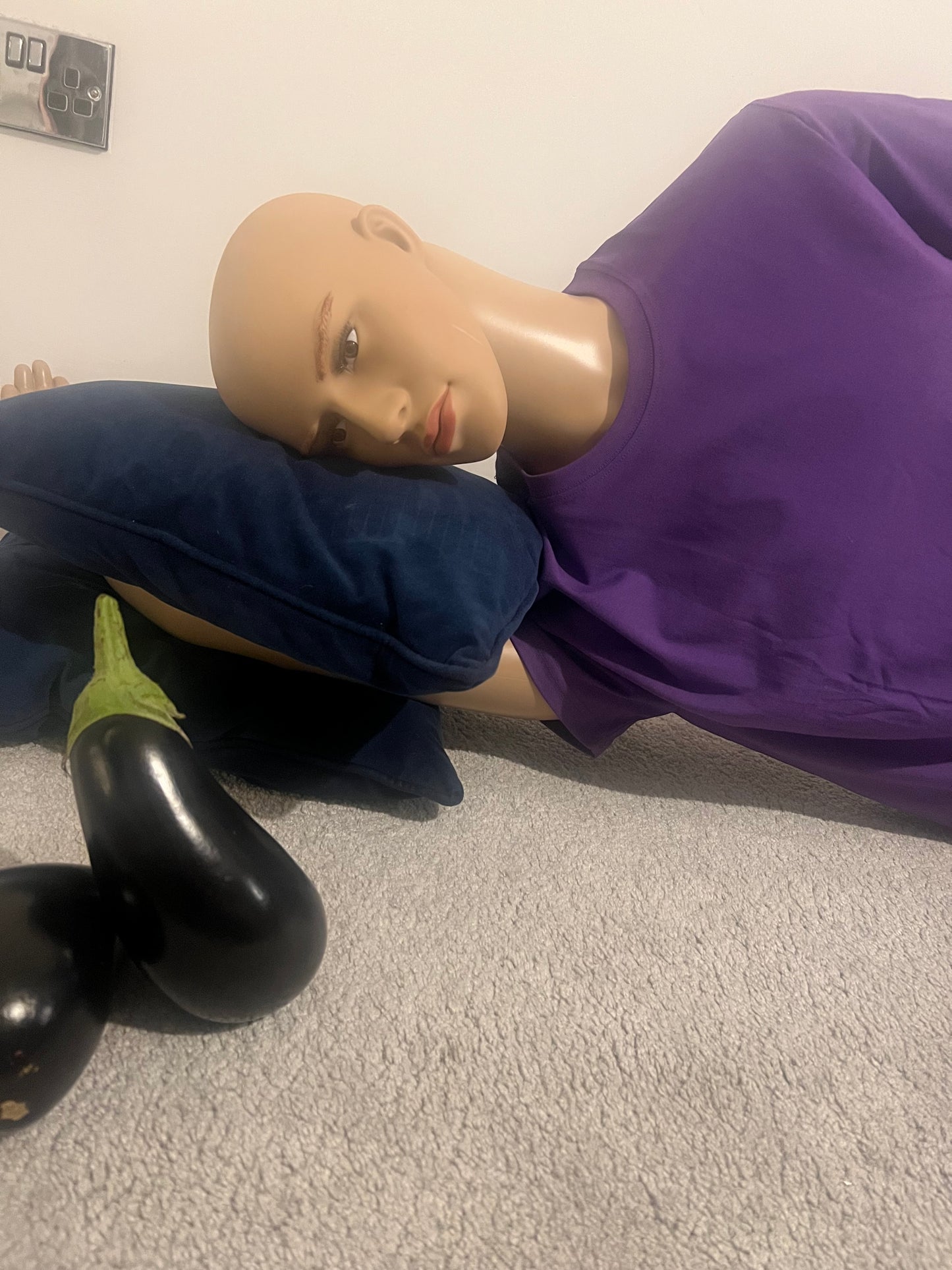 bland t-shirt - PURPLE