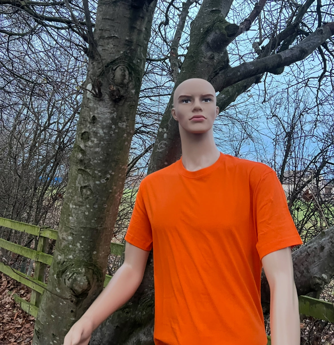 bland t-shirt - ORANGE