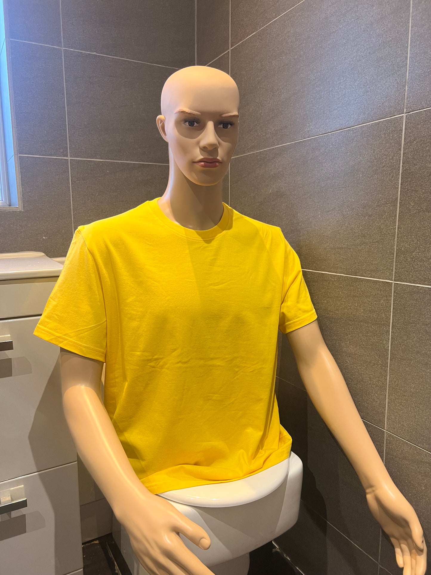 bland t-shirt - YELLOW